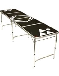 Sports: Beer Pong Table Black 8 FEET - Portable with 6 Pong Balls ! - Red Cup Pong