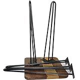 会議テーブル脚　リビングテーブル脚　店舗用テーブル　ブラックテーブル部品　24インチ　黒　4本いり