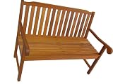 UKX Hardwood Garden Furniture 2 Seater Park Bench