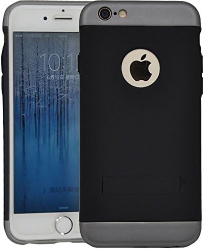 Simple iphone6s case hard case(Support)( Slim Fit) Materials(matte and Polycarbonate) simple black/gray for iphone6s & iphone6 4.7inch By Hua er run.