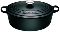 Le Creuset Cast Iron Oval Casserole, Satin Black, 27 cm