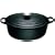 Le Creuset Cast Iron Oval Casserole, Satin Black, 27 cm