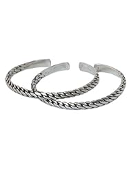 Sterling silver cuff bracelets, Unison (pair)
