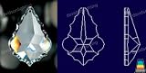 Swarovski Strass Crystal Pendeloque With Lazer Logo Etched 100mm # 8901-100