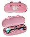 JAVOedge Hard Shell Cute Cartoon Face Eyeglass Case and Bonus Free Soft Microfiber Lens Cleaning Cloth