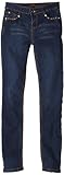 Almost Famous Girls 7-16 Skinny Jean with Rhinestones, Indigo Denim, 12