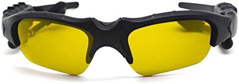 Jakpopin Smart Sunglasses Wireless Bluetooth 4.1,Fashion Stereo Headset Headphone Glasses Adjustable Earphone for Running Driving,Headphone Bluetooth Phone Call Music Function Fits IOS Android Yellow