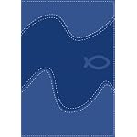 Holy Bible: New International Revised Version, Ocean Motion Blue, Italian Duo-tone, Backpack book cover