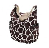 OiOi Hobo Sack Diaper Bag in Giraffe