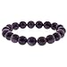 Gem Stone King 10mm Simulated Rose Quartz, Simulated Amethyst and Simulated Tiger's Eye Stretchy Bracelet Set