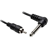 Brand New Hosa Cpr-110r 10 Foot Right Angle 1/4" Ts to RCA Unbalanced Interconnect Audio Cable