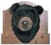 Black Bear Trophy Mount Coat Rack