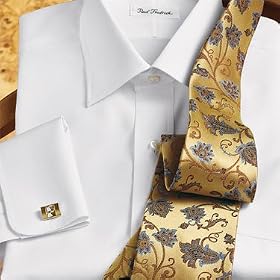 Luxury 140s Windsor Spread Collar French Cuff Dress Shirt