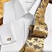 Luxury 140s Windsor Spread Collar French Cuff Dress Shirt