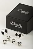 Cufflinks and Stud Set, Onyx and Mother of Pearl