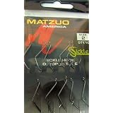 Matzuo Sz 2 Black Chrome Octopus Sickle Hooks - 10 pack