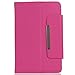 GreatCase Universal 7 Inch Tablet Case Folio Faux Leather Stand Flip Cover (Premium Hot Pink for 7 inch)