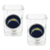 San Diego Chargers - NFL 2oz Square Shot Glass Set (Blue) - 2 Pack
