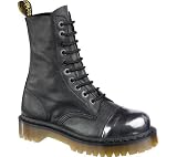 Dr. Martens Women's Alloy 10 Eye Cap Toe Boot Leather Boots