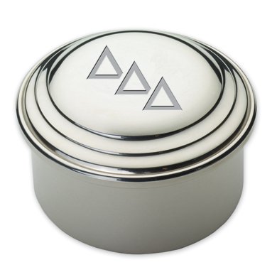Delta Delta Delta Pewter Keepsake Box