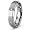 5mm Women's Titanium Wedding Band with 6 Bezel Set CZs - Size 6