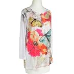 Flowers & Butterflies Burnout Tee