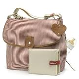 Babymel sachel red stripe