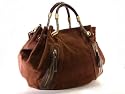 Grosse Wildledertasche, braun