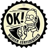 Simpsons Homer Certimafied Air Freshener A-SIM-0035