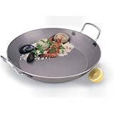 IMAGE OF Carbon Steel Paella Pan Size: 9.5''