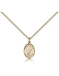 Free Engraving Included Medal-Gold Filled St. Saint Tarcisius Pendant 1/2 x 1/4" 9261GF--w/18" Chain w/Box Altar Boys/Altar Girls
