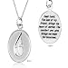 Loss of Friend Memorial Necklace, Sterling Silver