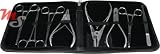 8 Piece Professional Body Piercing Tool Set Kit & Case