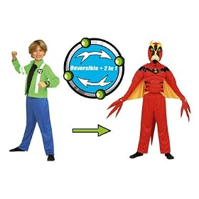 Ben 10 Alien Force Deluxe Reversible Costume 5-7 Yrs