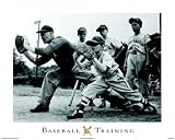 Baseball Training by Unknown. Art Print Poster FRAME IT.. 20 inches width by 16 inches height. Highest Quality Art Poster Print