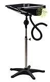PORTABLE Height Adjustable Large Shampoo Basin Hair Bowl Salon Black Equipment