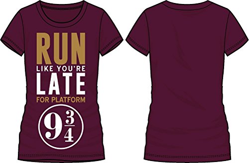Harry Potter Run Like Late Platform 9 3/4 Juniors T-shirt