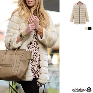 (イイネショップ) eeNeshop ファー ジャケット コート