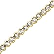 14K Yellow/White Gold 5 ct. Diamond Tennis Bracelet