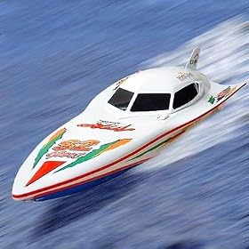 RC SYMA 28 Racing Boat R C Electric Powered Wind Speed Motor Ship Radio Remote Control... from Gas Boats