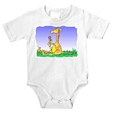 Onesie with flower, field, giraffe by SHOPZEUS