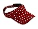 Glitter Sequin Visor for Ladies, Red