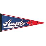 Anaheim Angels - Logo Collage 12 X 30 Pennant MLB Pro Baseball by Old Glory