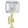 Dangle Golden Trumpet Italian Charms