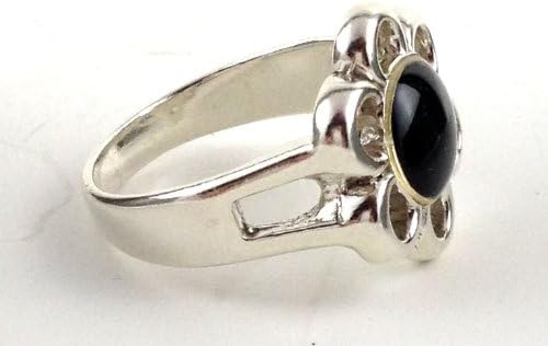 Sterling Silver Mood Ring Flower Splitband Size 10