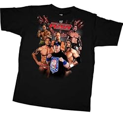 WWE Wrestling Raw Crew Black T-Shirt Tee