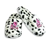 Secret Treasures - Ladies Dalmation Slipper, White, Black