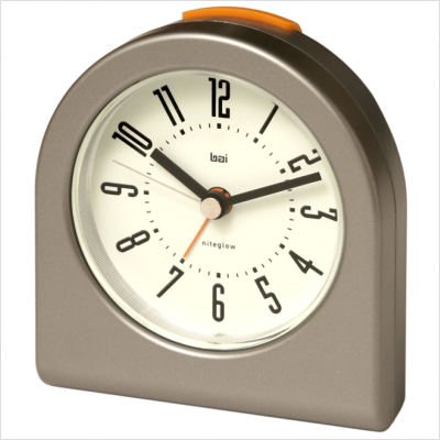 Designer Pick-Me-Up Alarm Clock in Gunmetal