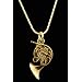 French Horn Necklace - Gold