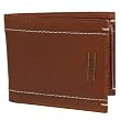 Guess Mens Genuine Leather Topstitch Passcase Wallet